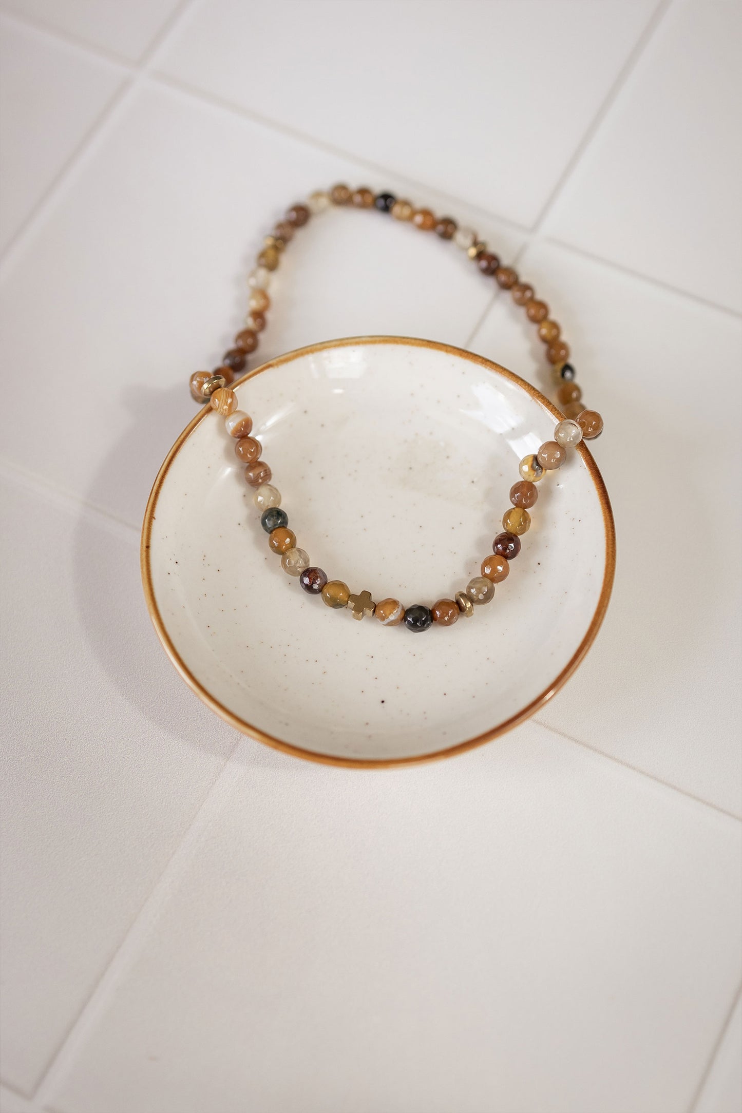 Pulsera de Rosario - Café