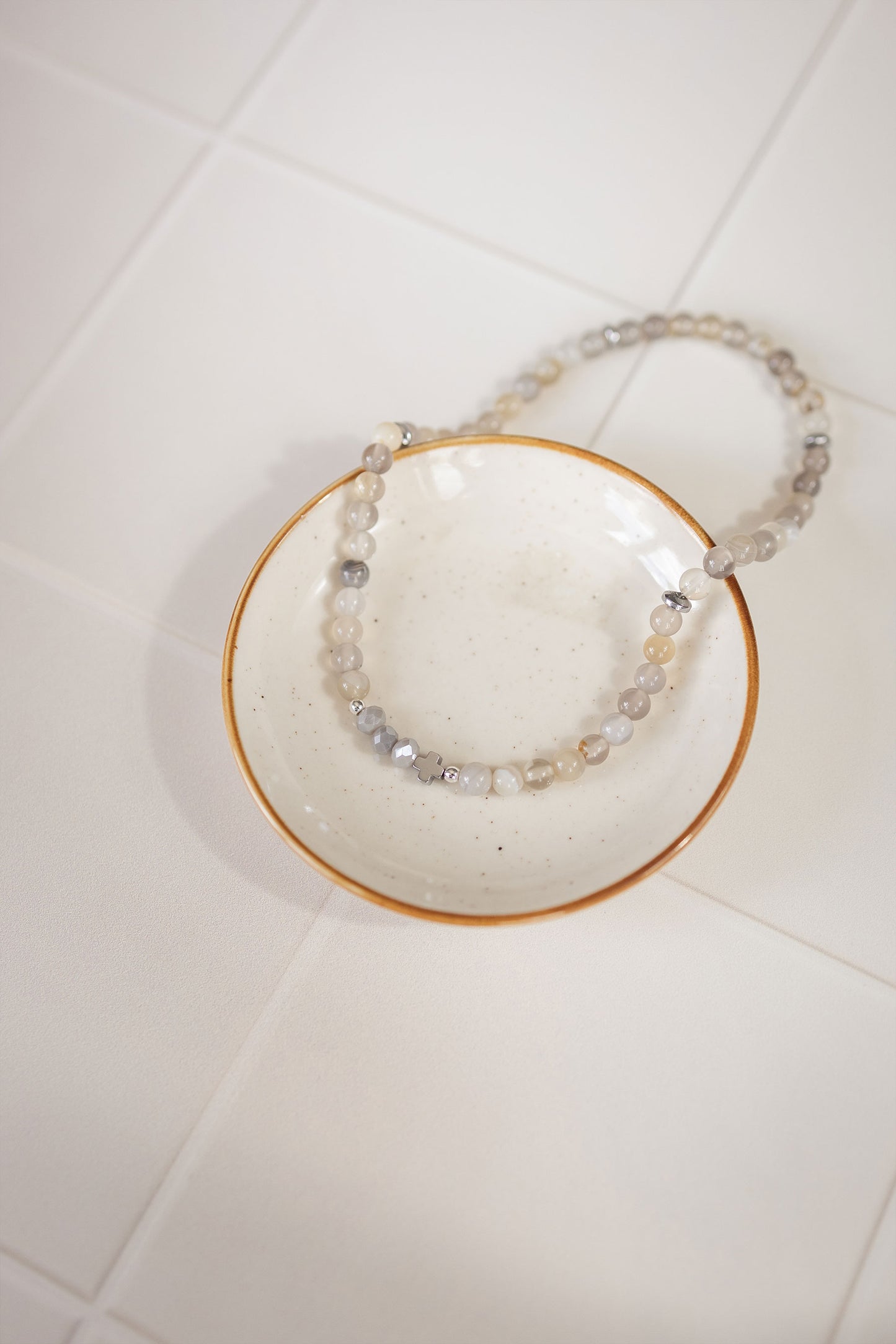 Pulsera de Rosario - Gris