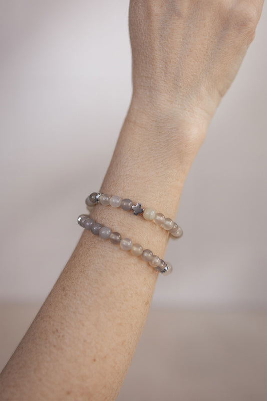 Pulsera de Rosario - Gris