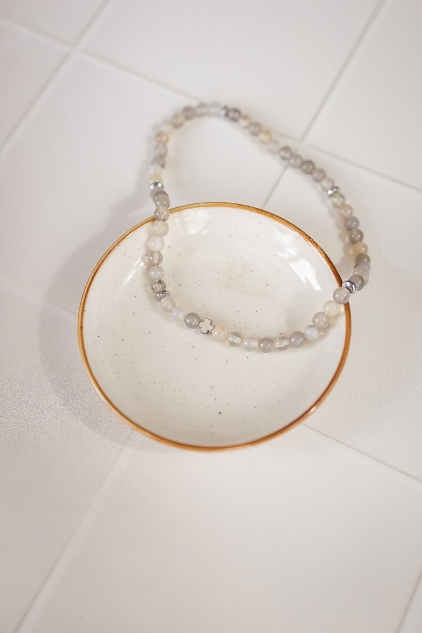 Pulsera de Rosario - Gris